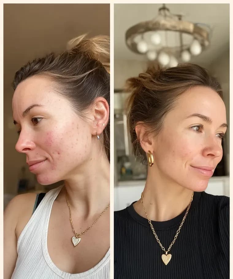 Before and after — Dark spots